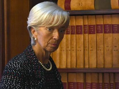 Christine Lagarde, en su &uacute;ltima visita a Bruselas