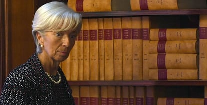 Christine Lagarde, en su &uacute;ltima visita a Bruselas