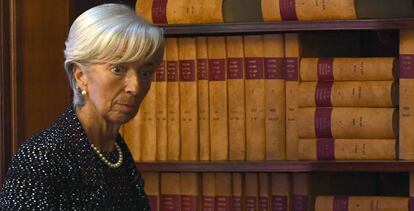 Christine Lagarde, en su última visita a Bruselas