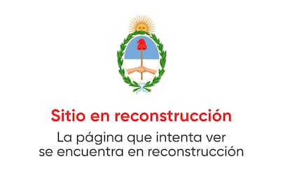 La única página disponible en el sitio web de la estatal Radio y Televisión Argentina (RTA).