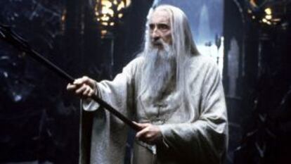 Christopher Lee en 'El Señor de los Anillos'