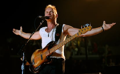 Sting durante un concierto en el Staples Center, al sur de California, en una fotografía de archivo.