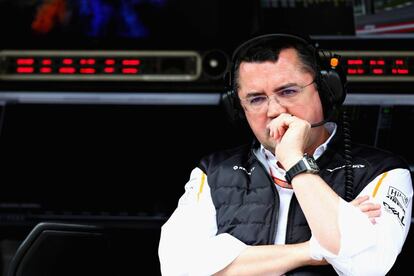 Eric Boullier, durante el Gran Premio de Austria