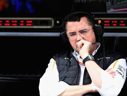 Eric Boullier, durante el Gran Premio de Austria 