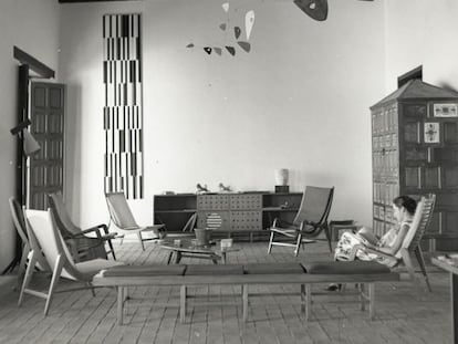 Imagen del salón de Alfredo Boulton en Isla Margarita.