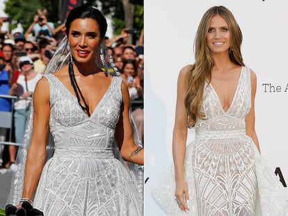 El vestido de novia de Pilar Rubio es el mismo que lució el año pasado Heidi Klum.