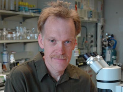 El científico Mark Roth, en su laboratorio.