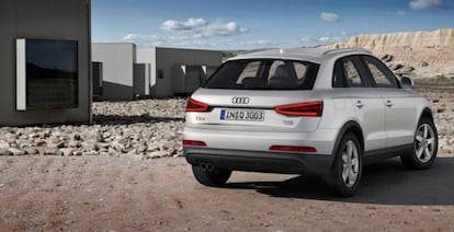 El Audi Q3, de espaldas