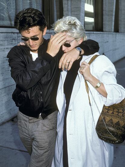 Madonna y Sean Pean en 1986