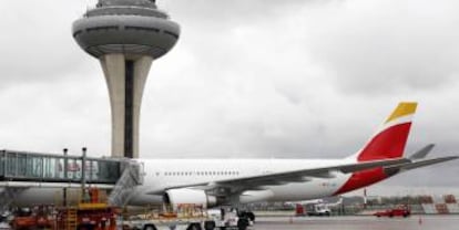 Un A330 de Iberia en el aeropuerto de Madrid-Barajas.