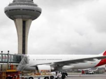 Un A330 de Iberia en el aeropuerto de Madrid-Barajas.