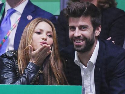Shakira y Gerard Piqué, en un partido de tenis en Madrid en noviembre de 2019.
