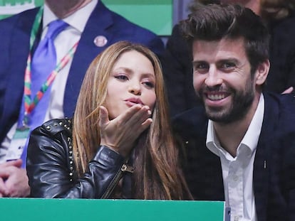 Shakira and Gerard Piqué in a file photo from 2019.