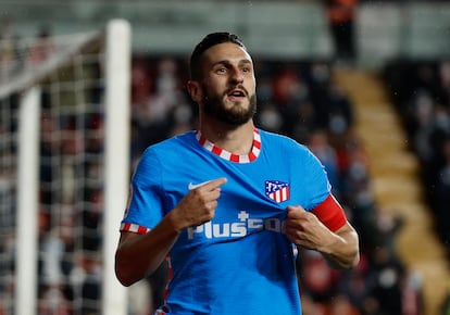 Koke durante un partido del Atlético de Madrid la pasada temporada.