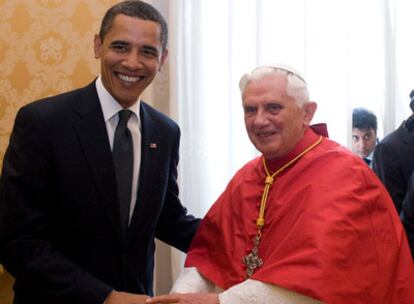 Benedicto XVI recibe a Barack Obama en El Vaticano