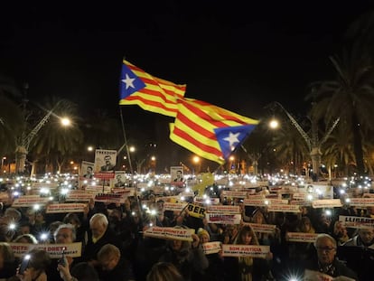 Manifestaci&oacute;n ante el Tribunal Superior de Justicia de Catalu&ntilde;a.