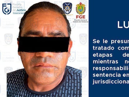 Ficha policial de Luis N, el séptimo sospechoso detenido por los asesinatos de diciembre pasado en la colonia Roma.