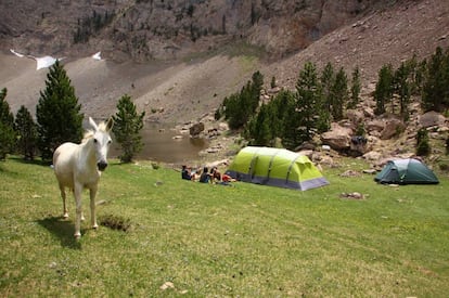 Una de las excursiones con mulas de Trekking Mule por el Pirineo de Huesca.