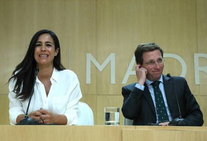 Rueda de prensa del alcalde de Madrid, José Luis Martínez Almeida y de la vicealcaldesa, Begoña Villacís.