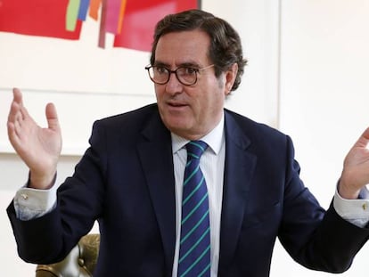 Antonio Garamendi, presidente de la patronal CEOE.