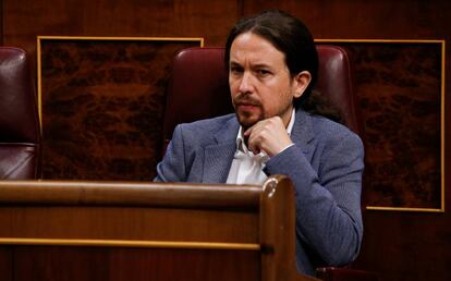 El líder de Unidas Podemos, Pablo Iglesias.