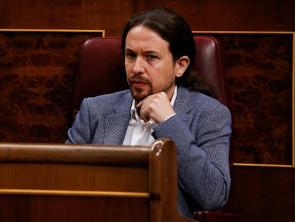 El líder de Unidas Podemos, Pablo Iglesias.