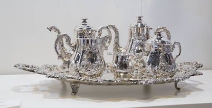 Vajilla de plata en la anterior edición de Almoneda.