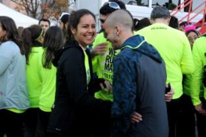 Cristina Pedroche y David Muñoz en la San Silvestre.