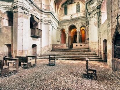 Iglesia abandonada de Santa Rita, en Italia.