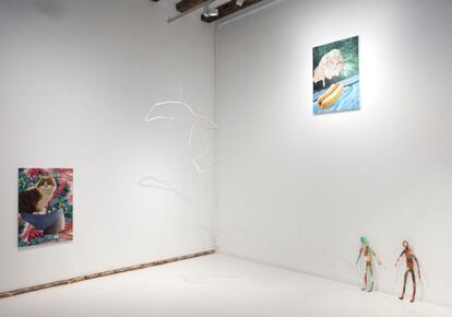 Vista de la exposición en Cyan Gallery.