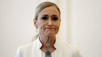 La expresidenta de la Comunidad de Madrid, Cristina Cifuentes.