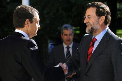 Zapatero recibe a Rajoy