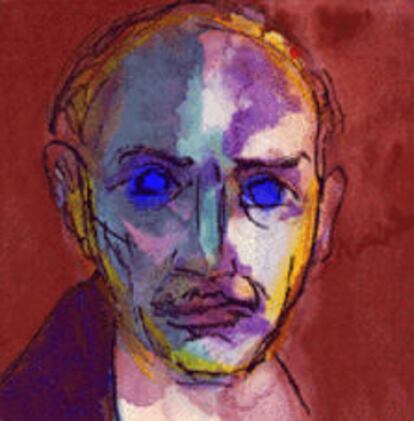 Autorretrato de Emil Nolde realizado en 1917.