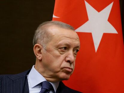 El presidente turco, Recep Tayyip Erdogan, en Sochi (Rusia), en septiembre.