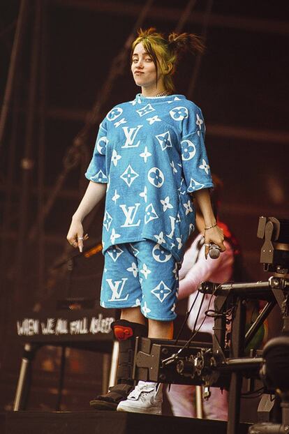 Billie Eilish, durante una performance en el festival Lollapalooza Berlin 2019.