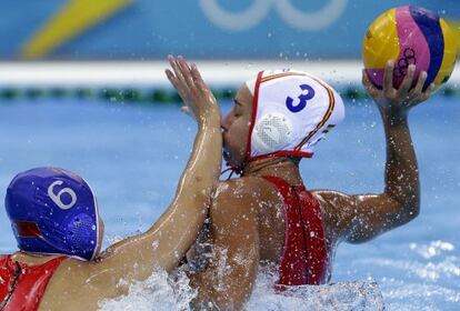 Anna Espar durante el partido.