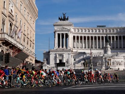 Una etapa del Giro en Roma en 2018.