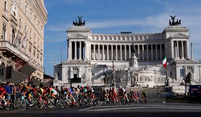 Una etapa del Giro en Roma en 2018.