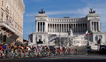 Una etapa del Giro en Roma en 2018.