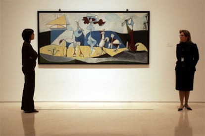 <i>La joie de vivre (La alegría de vivir, </i>1946), de Pablo Picasso, en el museo de Málaga, procedente de Antibes.