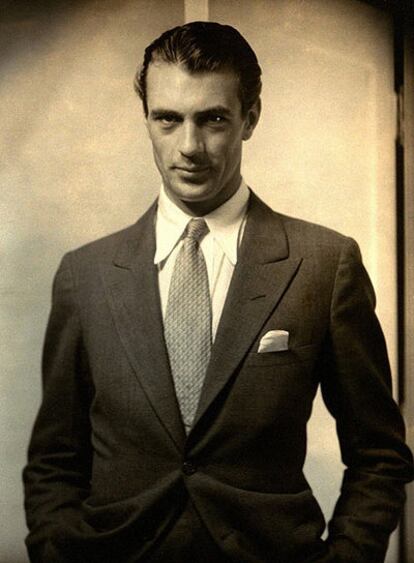 Gary Cooper fotografiado por Edward Steichen.