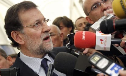 El presidente del Gobierno, Mariano Rajoy, en el Congreso.