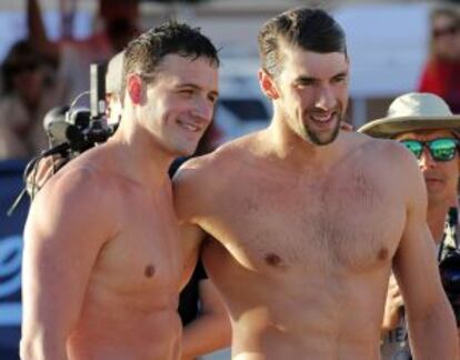 Lochte y Phelps.