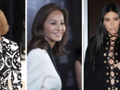 Anna Wintour, Isabel Preysler, Kim Kardashian y Belén Esteban.