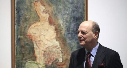 Jean Claude Gandur junto al famoso lienzo 'Sarah' (1943).