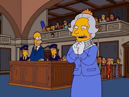 La reina en 'The Regina Monologues', cuarto capítulo de la decimoquinta temporada de 'Los Simpson'.