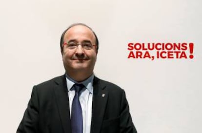 El candidato del PSC a la presidencia de la Generalitat, Miquel Iceta.