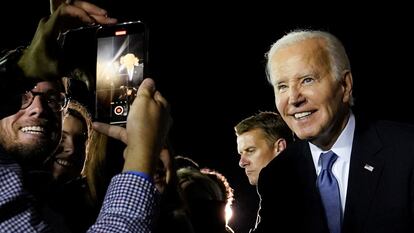 Joe Biden, este viernes en Raleigh (Carolina del Norte), donde ofreció un mitin tras el debate del jueves en Atlanta.