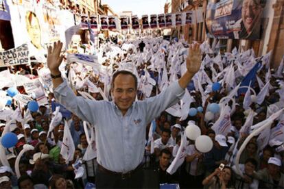 Felipe Calderón, candidato del PAN a las próximas elecciones presidenciales mexicanas