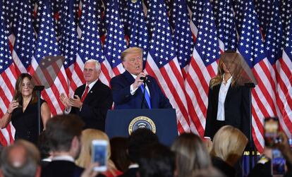 Donald Trump, en la Casa Blanca este miércoles. 